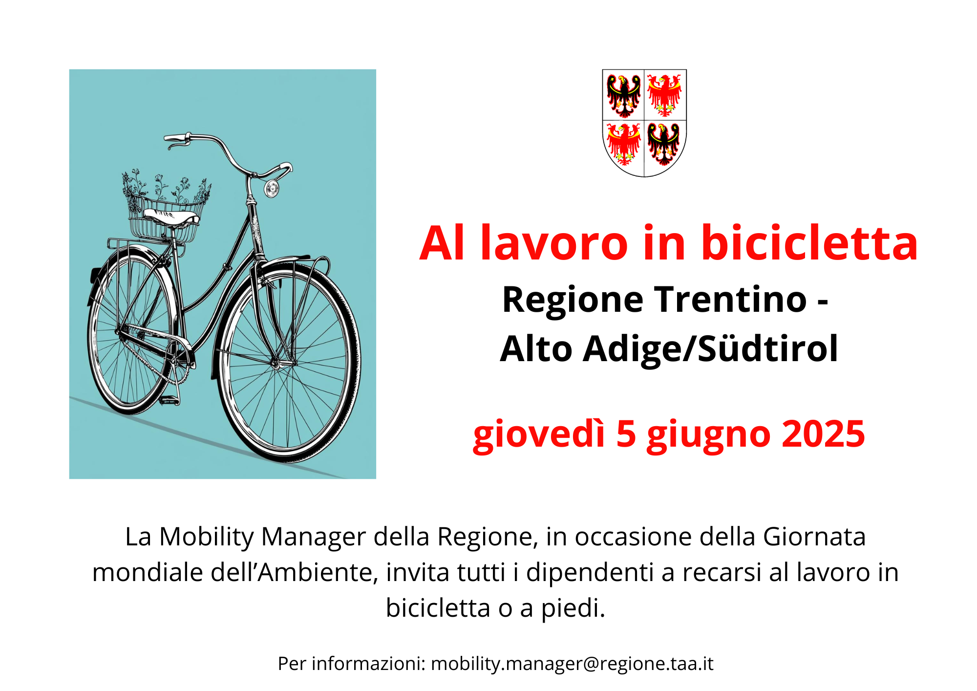 Al lavoro in bicicletta Regione TAA 2025